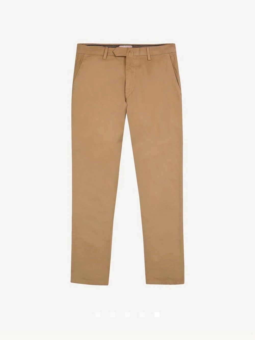 Luca Faloni Classic Straight Chino Pants in Khaki made in Italy